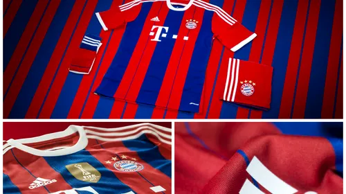 FOTO – Bayern își prezintă la meciul cu VfB noul echipament pentru meciurile disputate pe teren propriu în sezonul 2014-2015