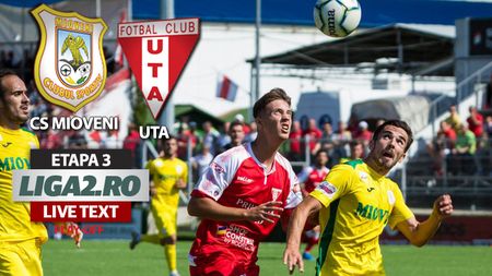 ”Bătrâna Doamnă”, cu un pas în Liga 1! UTA câștigă meciul din deplasare cu CS Mioveni și e aproape promovată