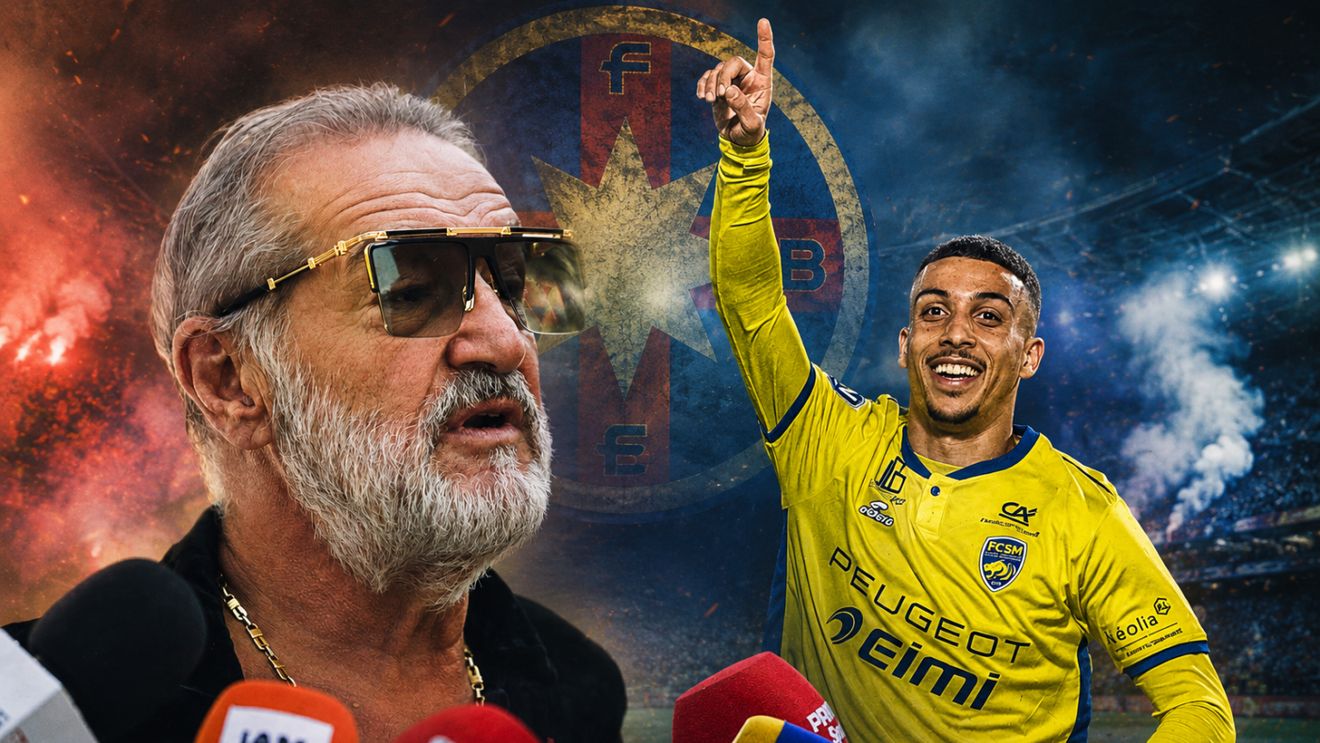 Algerianul Aymen Boutoutaou e „transferul de Champions League” pe care îl vrea Gigi Becali la FCSB! A dat 13 goluri în ultimul sezon, în Franța