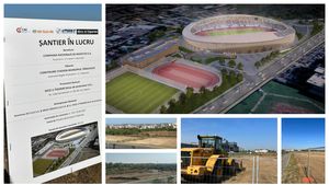 EXCLUSIV | Au început lucrările la noul stadion din Târgoviște. Va avea 12.000 de locuri, iar construcția trebuie să fie gata în maximum trei ani