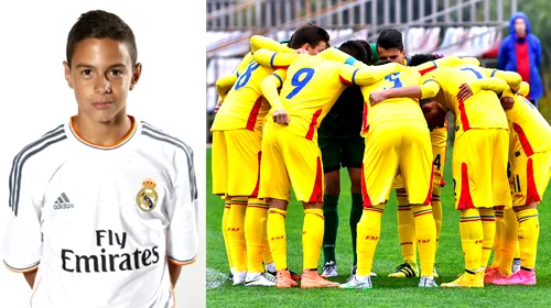Un jucător de la Real Madrid, convocat în lotul României U17 pentru meciul amical cu Danemarca U17
