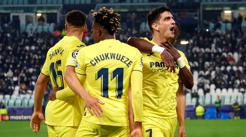 Juventus – Villarreal 0-3. Spaniolii au dat lovitura la Torino! Chelsea, victorie și în returul cu Lille. Echipele calificate în sferturile Ligii Campionilor