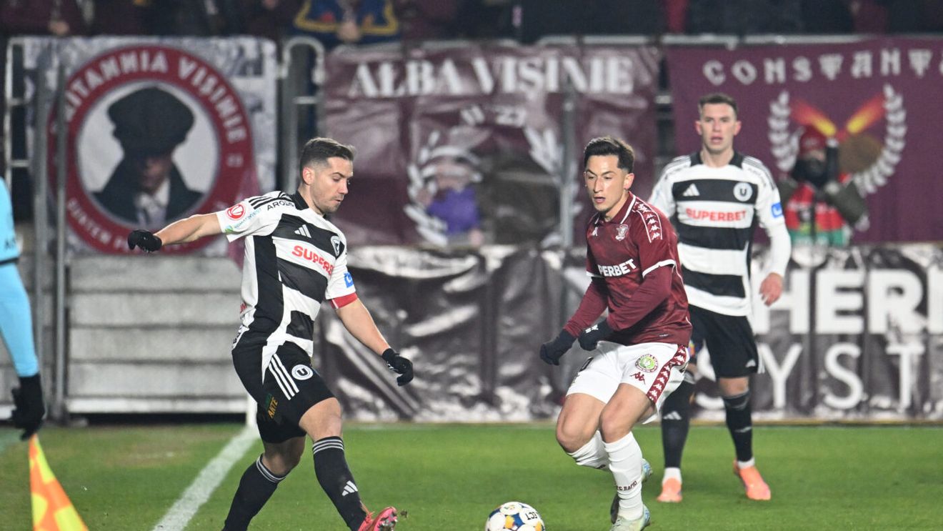 Rapid - U Cluj 0-2, în etapa 24 din Superliga. Giuleștenii ratează locul 1, ardelenii urcă pe loc de play-off!