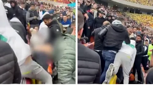 Lucian Becali, apărat de șeful firmei de pază după ce a bătut un spectator la meciul FCSB – Universitatea Craiova. „Nu se remarcă lovituri!”