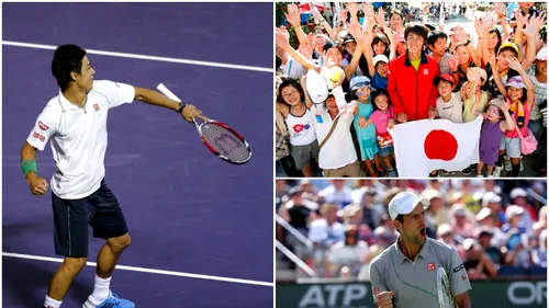 Kei, eroul la Key Biscayne. L-a făcut KO pe Federer, dar n-a mai putut juca cu Djokovic. Povestea 