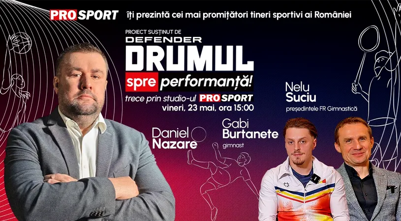 Emisiunea „Drumul spre performanță”, vineri, 23 mai, de la ora 14.00. Gimnastica românească încotro?