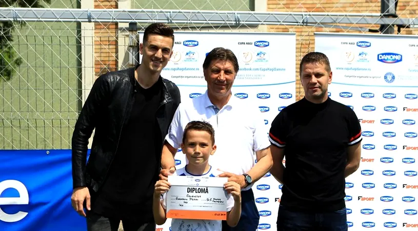 Flavius Stoican și Florin Gardoș susțin dezvoltarea fotbalului românesc. Puștii de la școala din Iași 