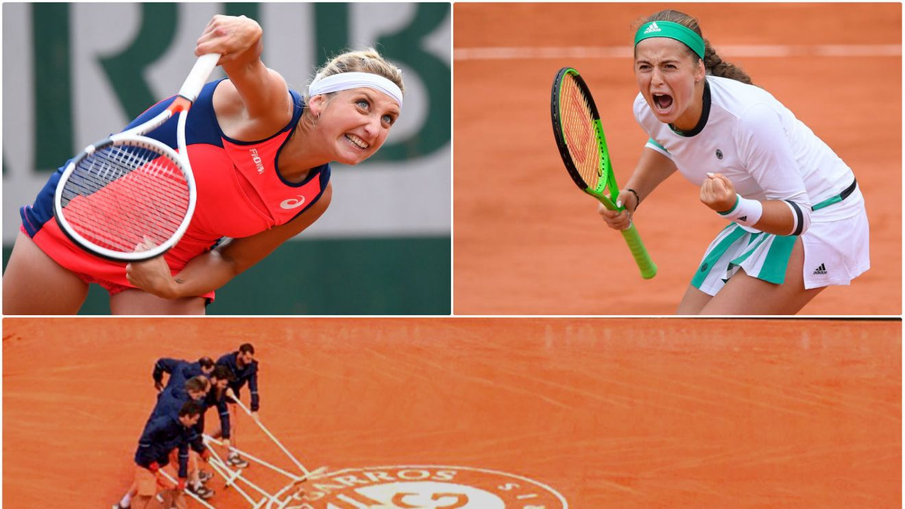 LIVE BLOG Roland Garros, ziua a 10-a | Bacsinszky și Ostapenko au trecut de "furtună de nisip și uragan" și se luptă pentru un loc în marea finală chiar de ziua lor! Program bulversat de ploaie: meciuri amânate pe miercuri pentru Begu, Olaru, Nadal și Djokovic