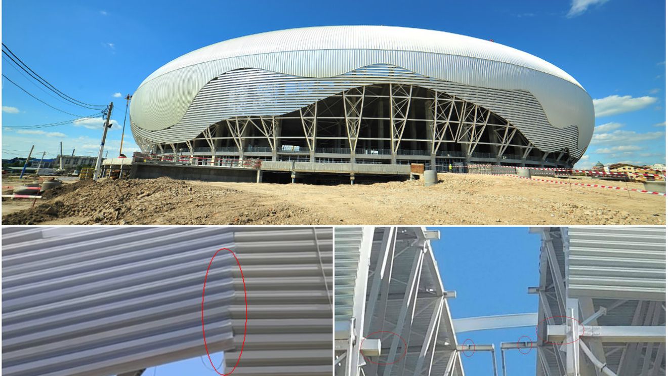 Doi ingineri care ridică stadioane în Europa fac o analiză devastatoare a arenei de 52 de milioane din Craiova: "Arcele nu stau în ax. Au încercat să ascundă problemele de geometrie. Siguranța poate fi afectată. Cine își asumă recepția?". Răspunsul constructorului
