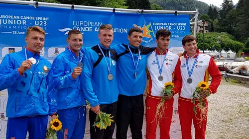 Bărci „cu motor”. România – două medalii de aur și una de argint la Campionatele Europene de kaiac-canoe pentru juniori și tineret din Italia