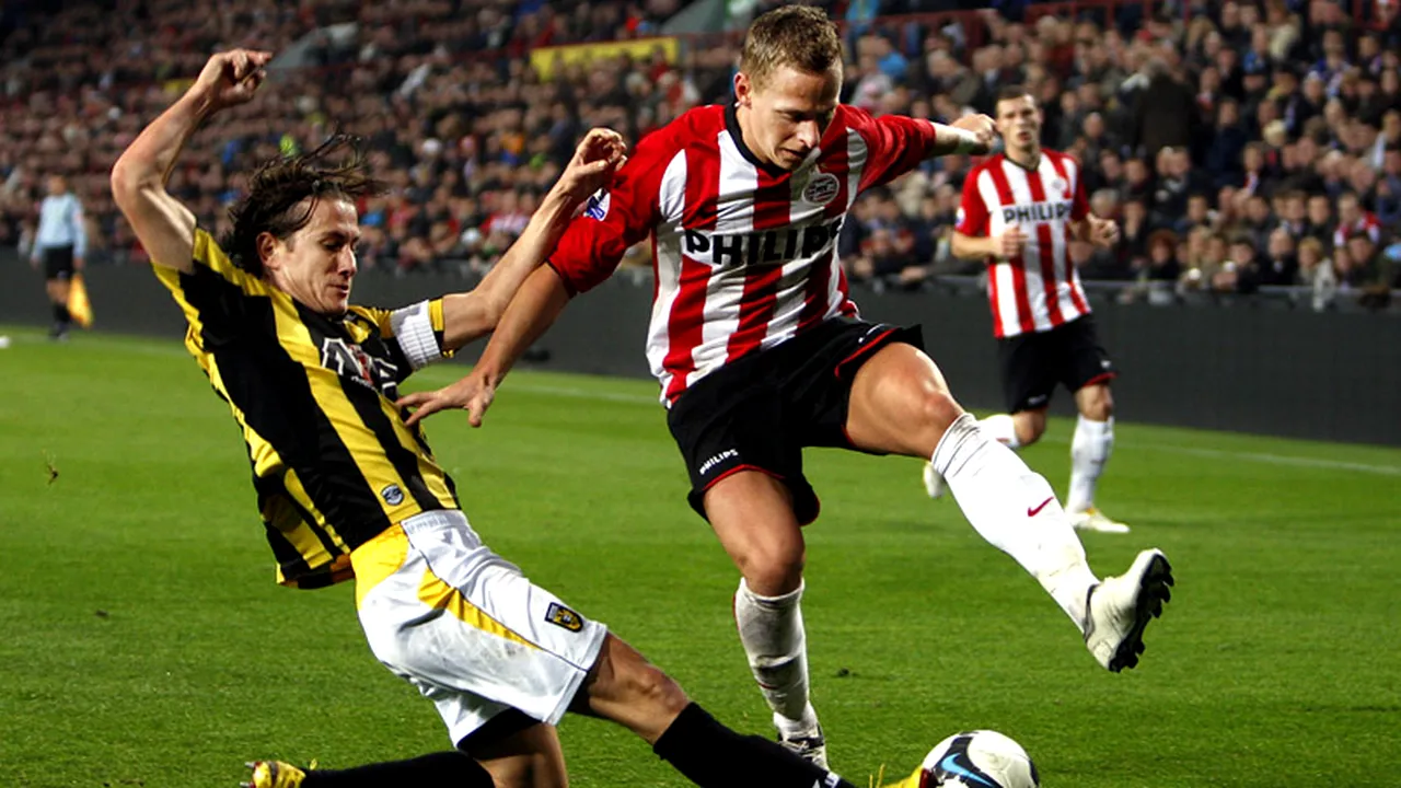 PSV, viteză maximă în Eredivisie!** VIDEO super coregrafie la meciul cu Vitesse
