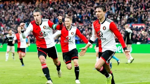 VIDEO | Rezultat istoric în marele derby al fotbalului olandez: Feyenoord a „distrus-o” pe Ajax într-un meci în care la pauză avea doar 3-2! Serie incredibilă de recorduri și scor pentru care casele de pariuri ofereau cota 201