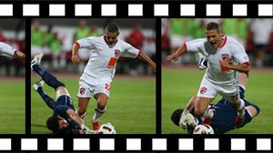 FOTO Merita "roșu" portarul lui Hajduk la faza penalty-ului?