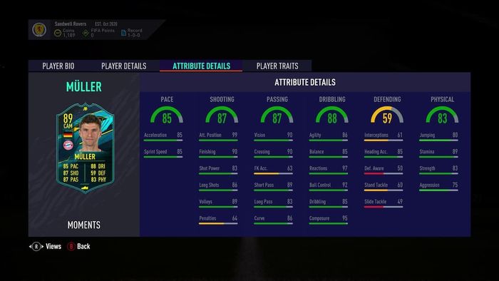 Flashback Thomas Muller în FIFA 21 | Cerințe SBC, recompense, data de expirare și ultimele informații despre cardul mijlocașului