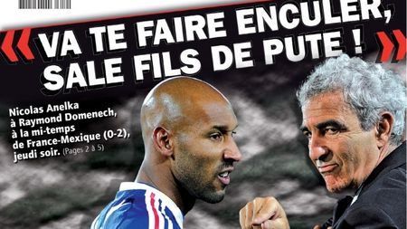 Franța stă să explodeze! **Domenech, atacat de jucători! Anelka: "Ești un fiu de târfă"