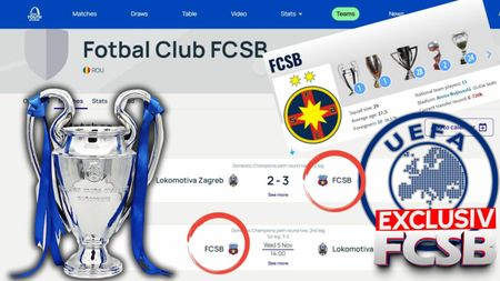 Decizia Transfermarkt, după scandalul CSA Steaua - FCSB de pe site-ul UEFA. Reacția oficială lămurește situația: „Am văzut și noi schimbările”. EXCLUSIV