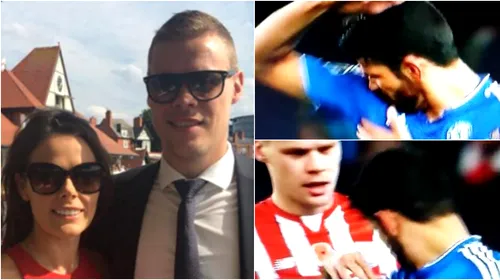 Genial! FOTO | Cum i-a răspuns soția lui Shawcross lui Diego Costa. Atacantul lui Chelsea sugerase că fundașul „pute”