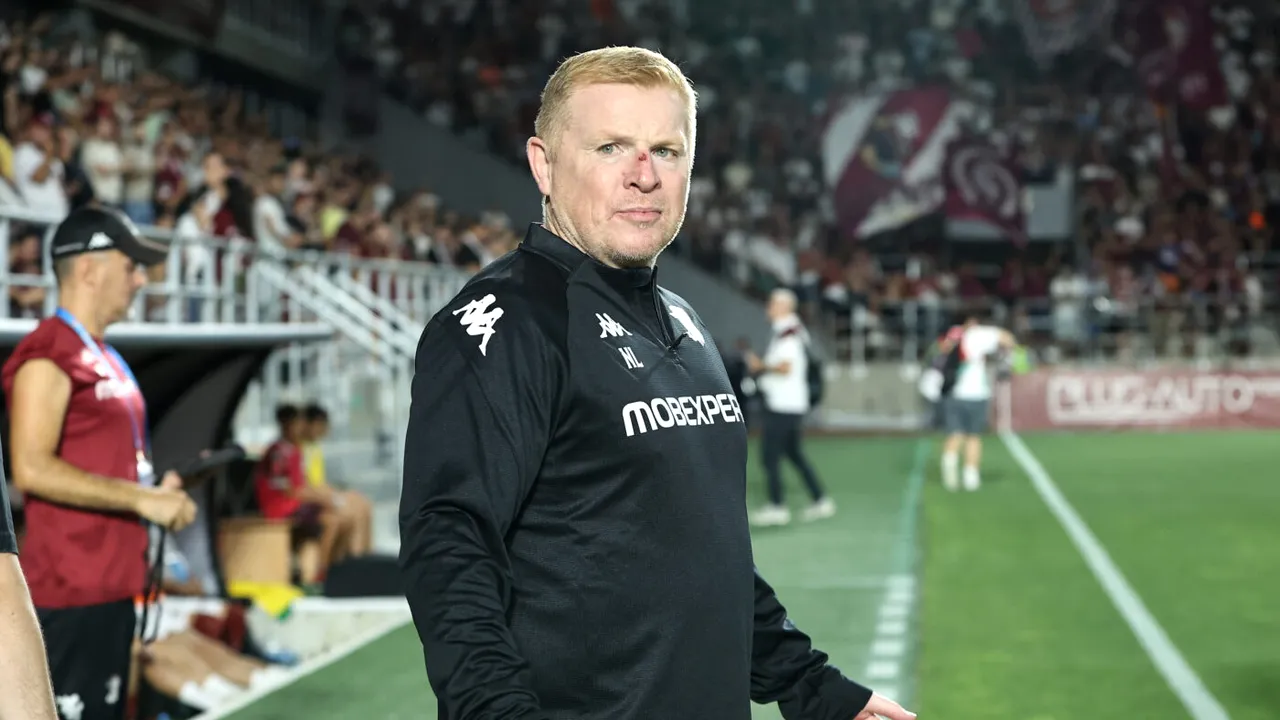 Cum a reacționat Neil Lennon imediat după ce Istvan Kovacs a dat penalty pentru Rapid în derby-ul cu CFR Cluj! Camerele TV l-au filmat pe antrenorul britanic