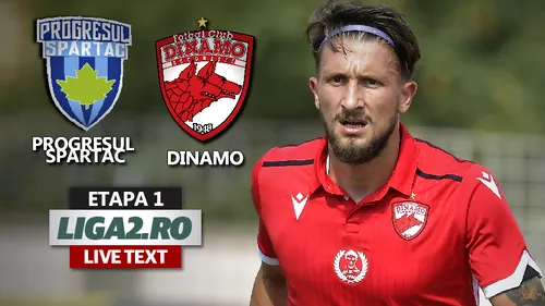Debut cu dreptul în Liga 2 pentru Dinamo! ”Câinii” se impun la limită, la Clinceni, în meciul cu Progresul Spartac, încheiat cu două cartonașe roșii arătate de arbitru