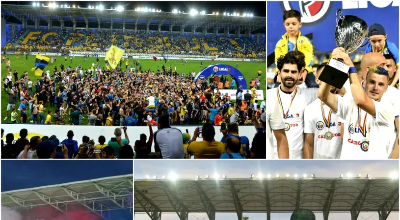 Înfrângerea rușinoasă cu Popești Leodeni, salvată de spectacolul grandios oferit de suporterii ploieșteni.** Petrolul a primit medaliile și trofeul de campioană în mijlocul fanilor