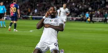 Gol fenomenal, cu călcâiul, în secunda 30, al lui Marcus Thuram în Barcelona – Inter