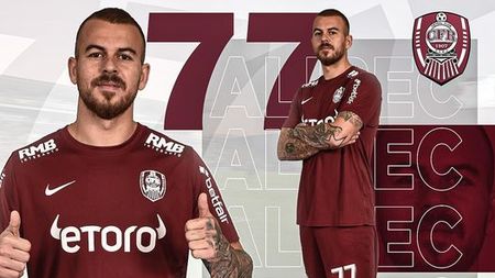 OFICIAL | Denis Alibec, prezentat la CFR Cluj! Ce număr va purta pe tricou noul atacant din Gruia