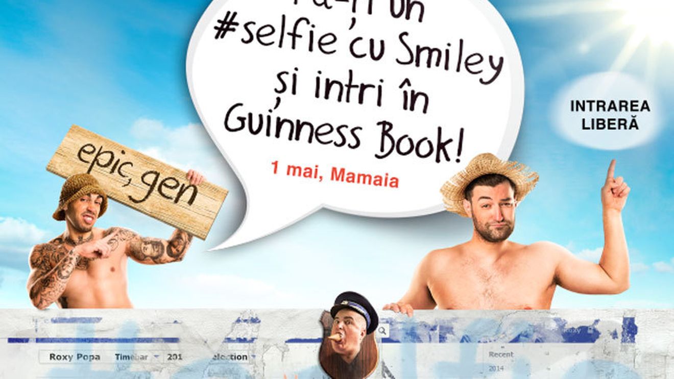 Fa-ti un #selfie cu Smiley si intri in Guinness Book