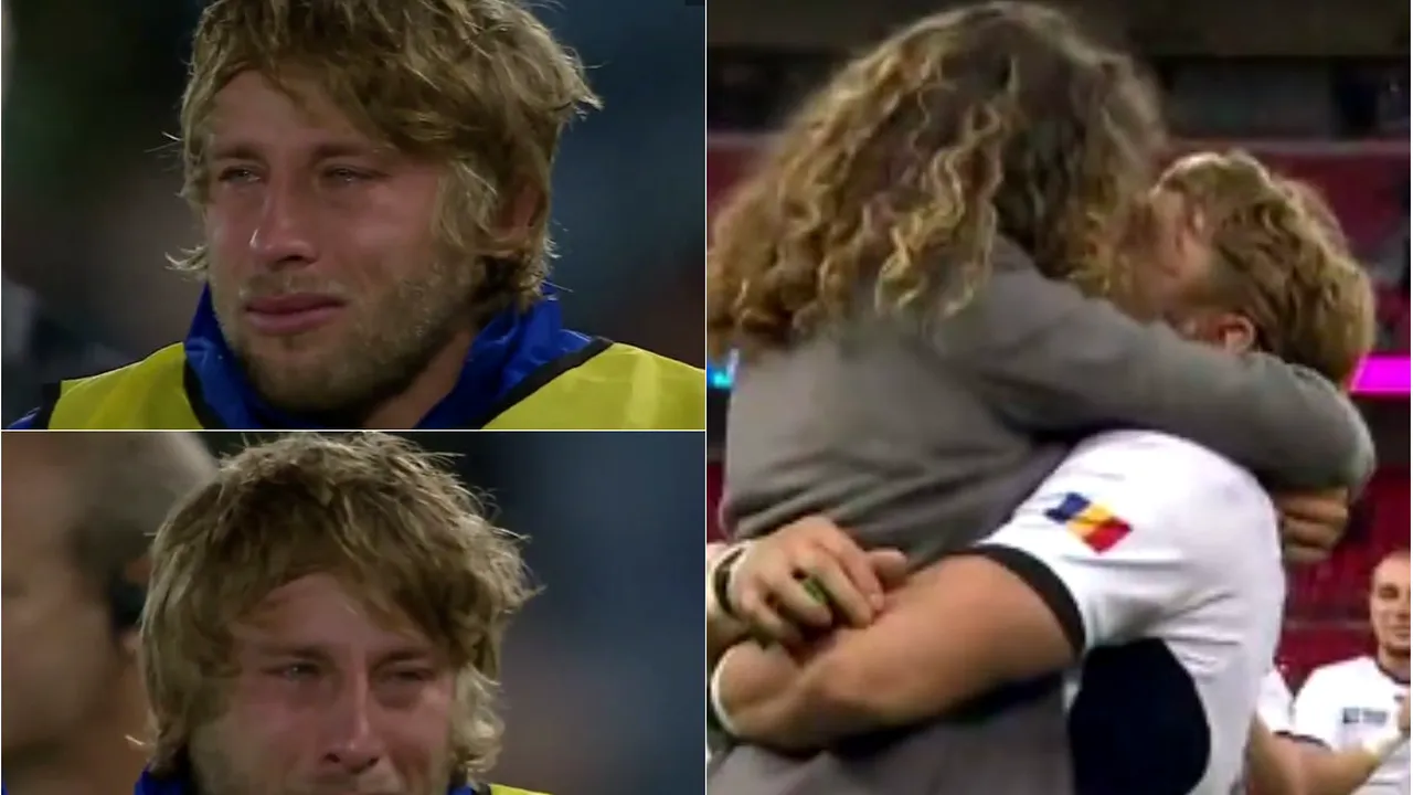Și bărbații plâng câteodată! VIDEO IMPRESIONANT | Lacrimile lui Surugiu au făcut înconjurul lumii după victoria istorică a României