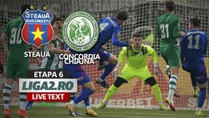 ”Militarii” au făcut instrucție cu echipa lui Zicu. Steaua s-a răzbunat pe Concordia Chiajna după eșecul dur cu FC Hermannstadt. Adi Popa a înscris de două ori