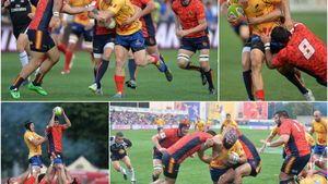 România a debutat cu victorie la World Rugby Nations Cup. "Stejarii" au învins Spania, cu 35-9
