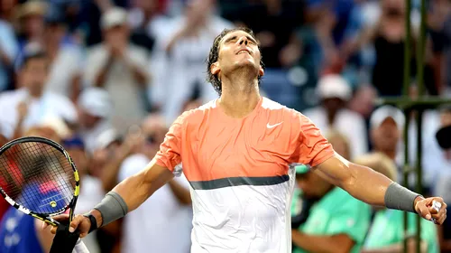 „Expresul” de Manacor. Nadal este într-o formă excelentă la Miami: a cedat doar 9 game-uri în 3 partide