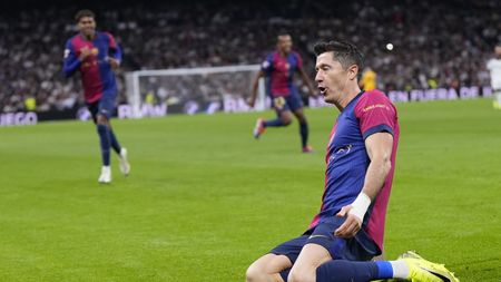 Robert Lewandowski, „dublă” de senzație în Real Madrid - FC Barcelona! Vezi cum a marcat polonezul