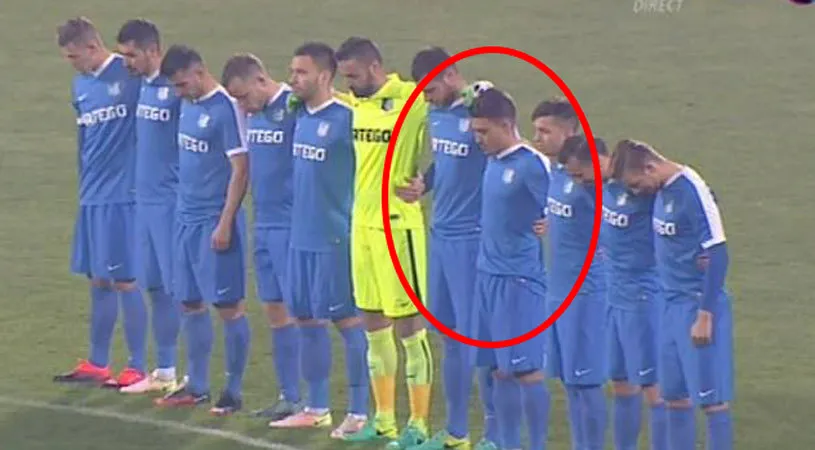 Nu mai au bani nici de asta! FOTO INCREDIBIL Cum a fost îmbrăcat un jucător de la Pandurii la meciul cu Poli Timișoara