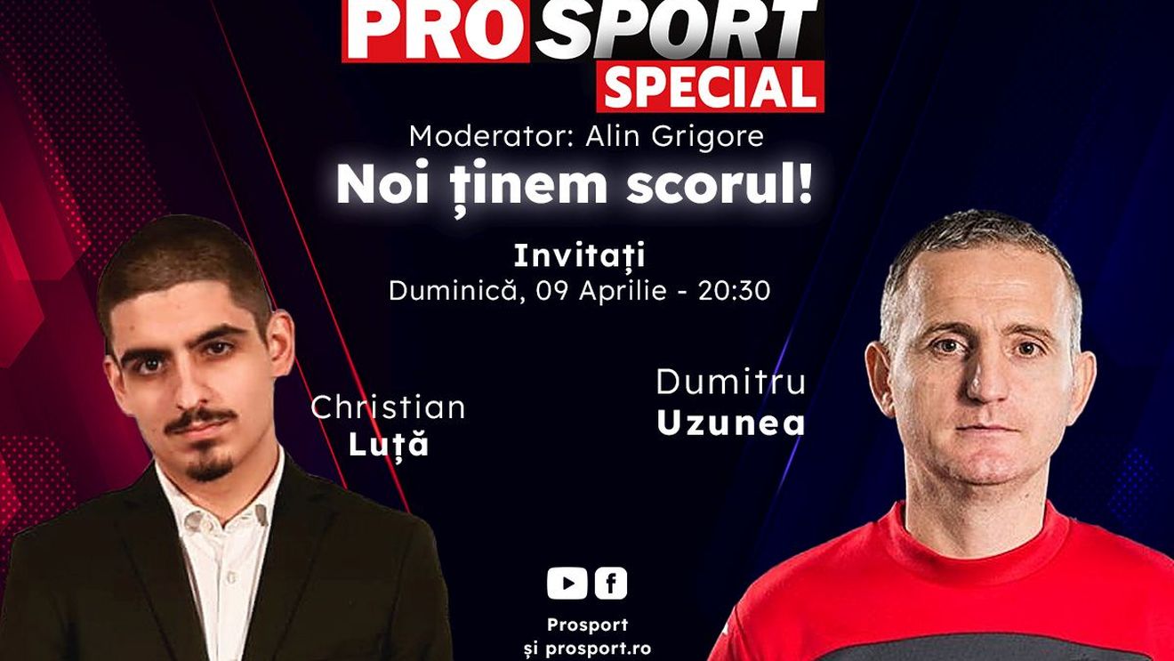Comentăm împreună la ProSport Special meciul CFR Cluj – FCSB, din etapa a treia a play-off-ului din Superliga, alături de Dumitru Uzunea și Christian Luță