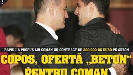 EXCLUSIV / Ce salariu vrea Copos să-i dea lui Coman?
