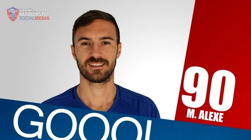 VIDEO | Alexe a înscris după aproape doi ani de pauză. A fost decisiv pentru Karabukspor