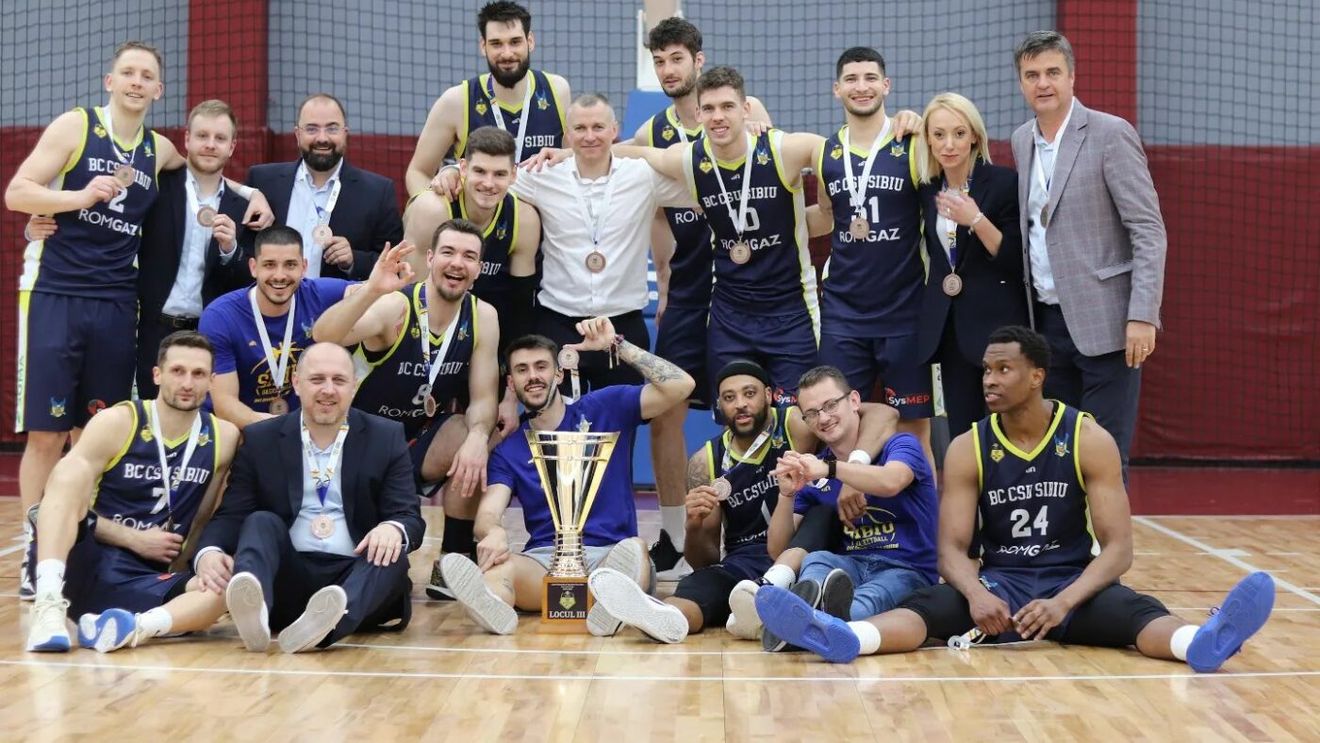 Rapid, doar locul 4 în Liga Națională de baschet masculin! CSU Sibiu a luat medalia de bronz