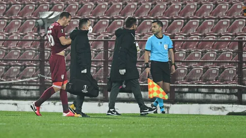 Vinicius s-a accidentat și el! Încă o lovitură grea pentru Dan Petrescu la meciul CFR – Young Boys | FOTO