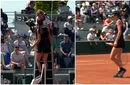 Scene incredibile la meciul Soranei Cîrstea de la Roland Garros! Românca s-a cățărat pe scaunul arbitrei, apoi a fost penalizată cu un punct | FOTO