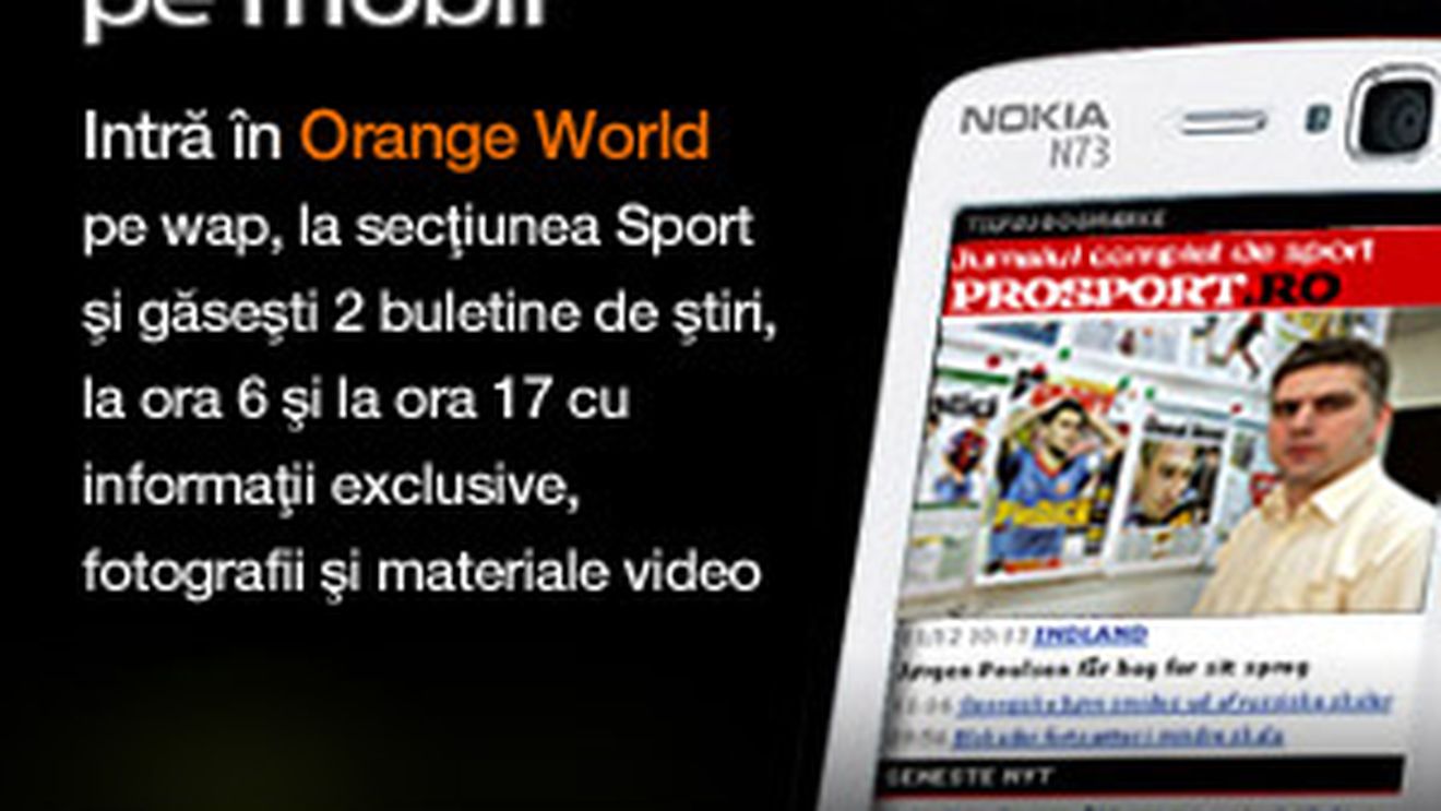 PRO SPORT Mobil pe telefonul tau Orange