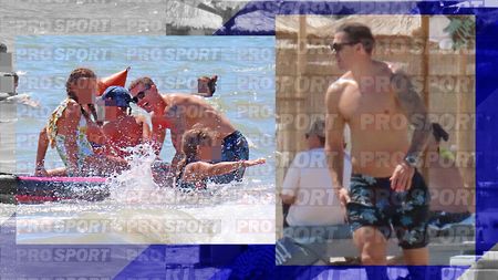 „Motanul” e la fel de fit ca atunci când era golgheter la FCSB! Imagini rare cu Bogdan Stancu, 38 de ani, la plajă cu familia. EXCLUSIV