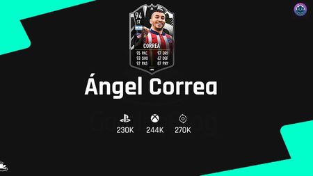 Angel Correa în FIFA 21! Ce super card ofensiv a primit atacantul din partea EA Sports