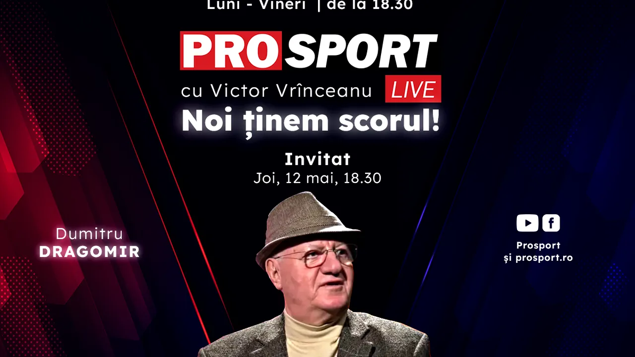 ProSport Live, o nouă ediție premium pe prosport.ro! Dumitru Dragomir e pregătit să dea cele mai bune ponturi în Superliga lu' Mitică