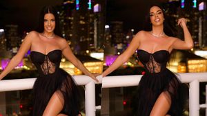 Ivana, croata care a înnebunit planeta, apariție uluitoare la petrecerea privată a lui Leonardo DiCaprio! S-a afișat într-o salopetă cu bustul la vedere, iar Drake a luat-o în brațe | GALERIE FOTO