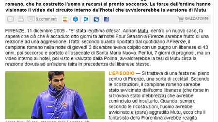 Mutu, atacat?**: "A fost în legitimă apărare"