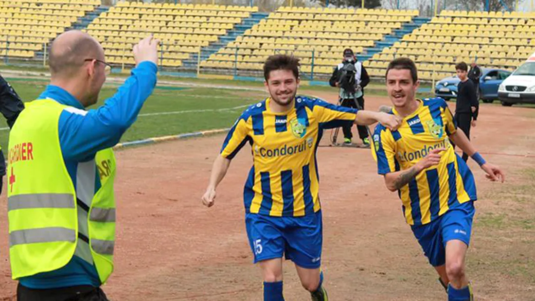 Valentin''s day!** Dunărea Călărași a învins echipa fraților Herea, prin golurile lui Valentin Munteanu și Valentin Alexandru
