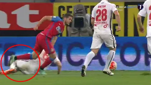 FOTO | Steliștii au sărit la gâtul lui Alexandru Tudor: „A fost penalty!” Centralul meciului n-a fluierat la o intervenție a lui Puljic la Chipciu