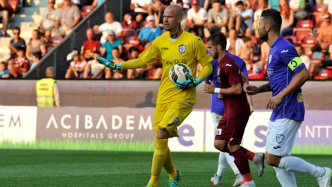 E din nou criză pe Bega? ACS Poli - CFR Cluj 1-2. Al doilea eșec consecutiv în Liga 1 pentru Florin Marin