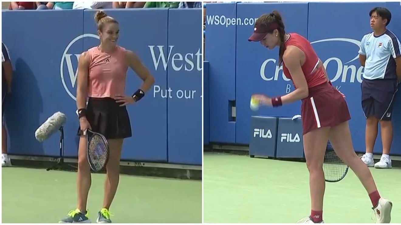 Scene rare la Cincinnati! Maria Sakkari a început să râdă ironic înainte de a o elimina pe Sorana Cîrstea! La polul opus, românca a cedat nervos și a țipat spre lojă | FOTO