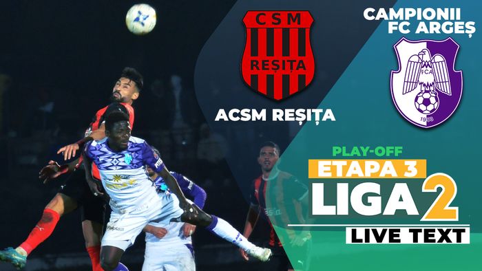 CFC Argeș continuă cu victorii în play-off și după deplasarea de la Reșița. Yanis Pîrvu a decis meciul ”închis” din Valea Domanului